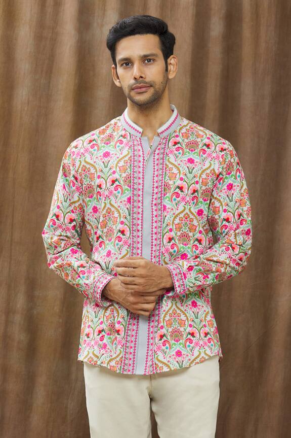 Siddhartha Bansal Paisley Print Shirt