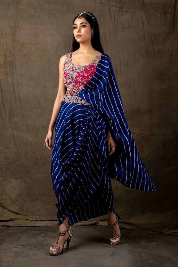 Nupur Kanoi Pre-Draped Saree With Blouse