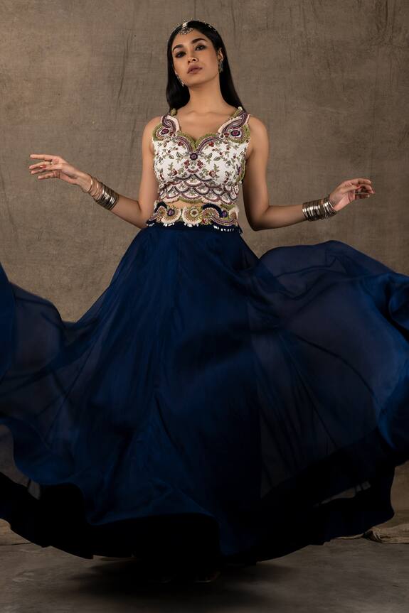 Nupur Kanoi Lehenga & Embroidered Blouse Set
