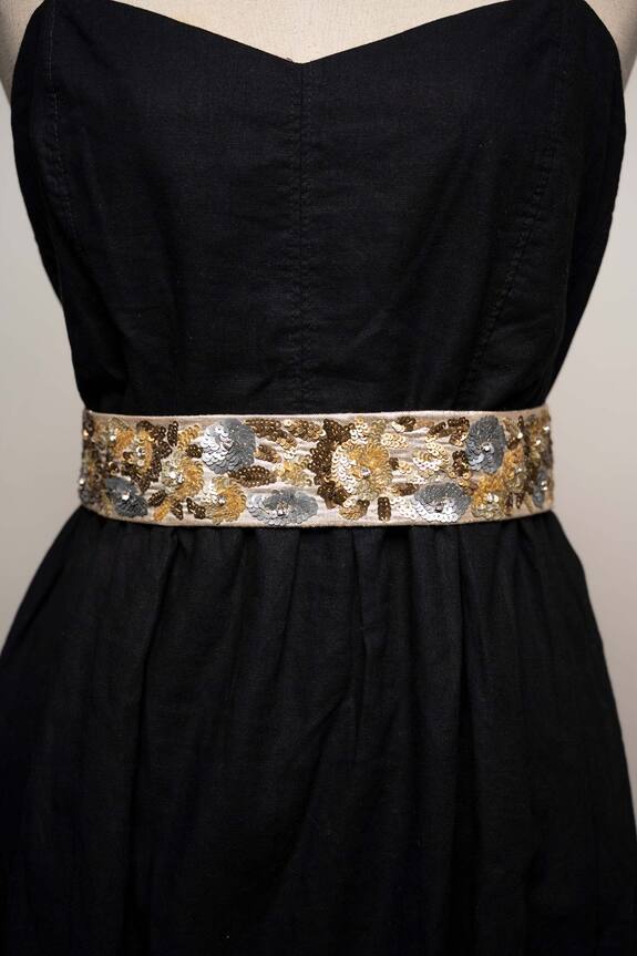Mehraki Sequin Embroidered Belt