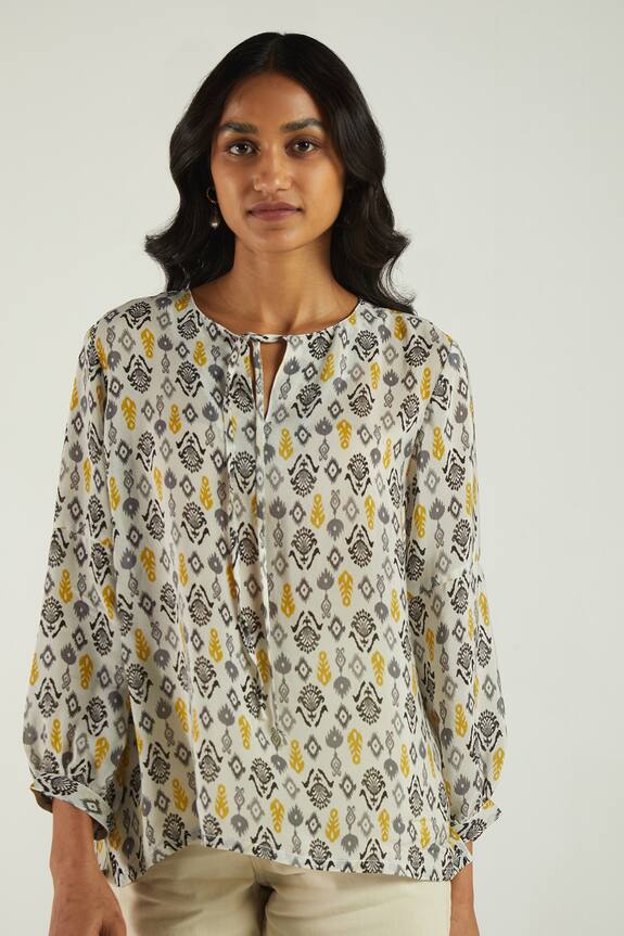 Reistor Ikat Garden Top
