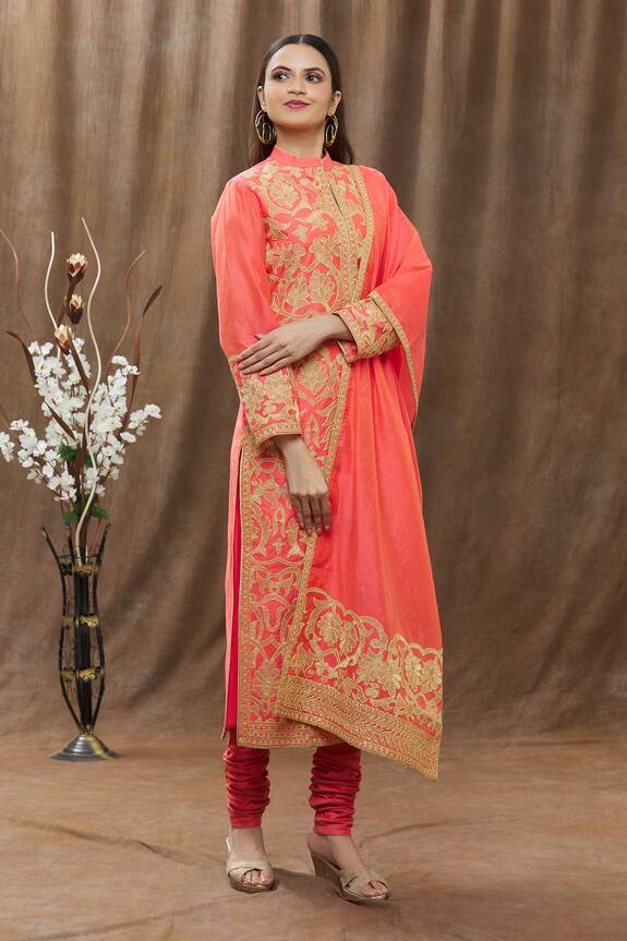 Aiman Chanderi Kurta Set