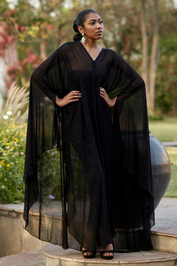 Dania Siddiqui Swarovski Embellished Cape