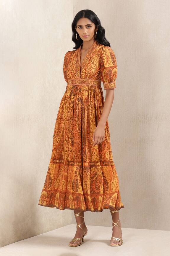 Ritu Kumar Jamawar Print Dress