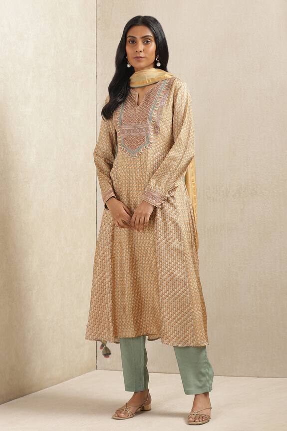 Ritu Kumar Embroidered Kurta Pant Set