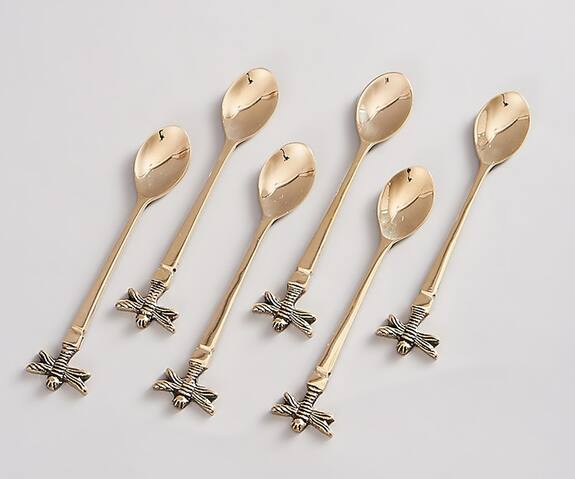 Elysian Home Auric Tea Spoon Set (Set of 6)