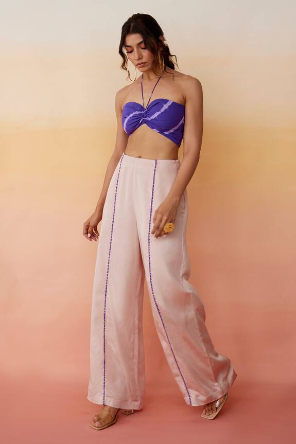 Aapro Cologne Bustier Top & Pant Set