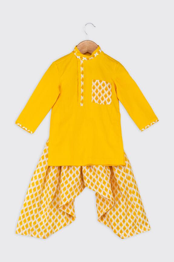 Minikin Morpankh Print Kurta Set