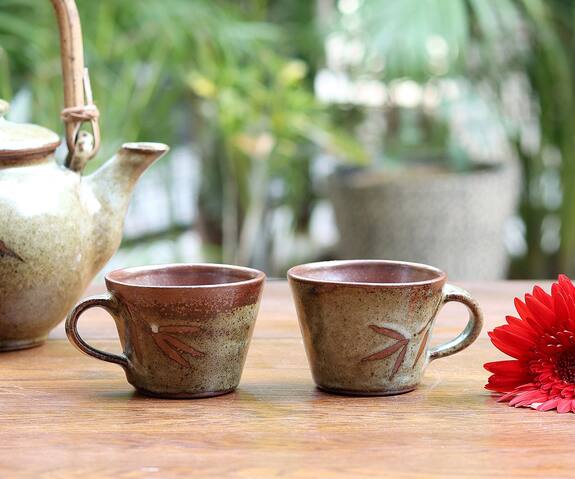 Nakshikathaa - Homeware V Shaped Cups (Set of 2)