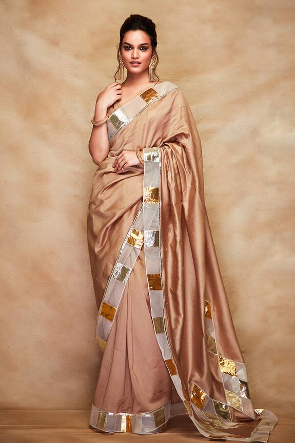 Gulabo by Abu Sandeep Gota Embroidered Saree