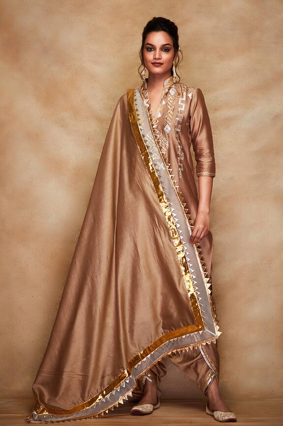 Gulabo by Abu Sandeep Chanderi Silk Dupatta