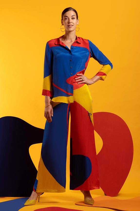 Nautanky Big Mood Colourblock Pant Set