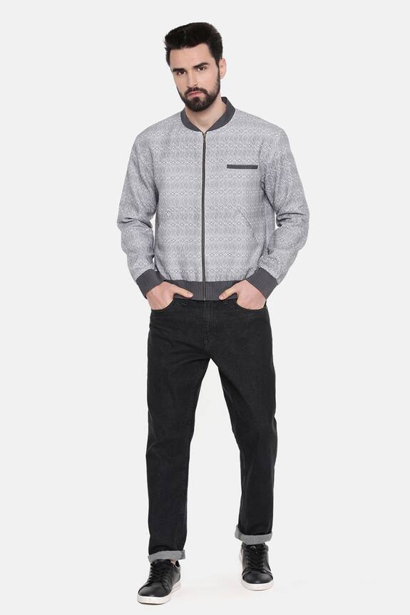 Mayank Modi - Men Floral Print Jacket