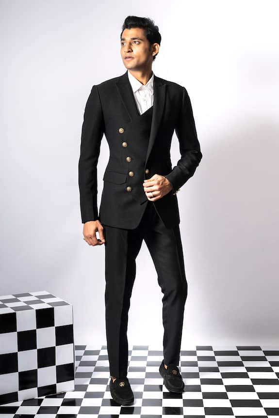 Aashiana Diagonal Cut Suit & Pant Set