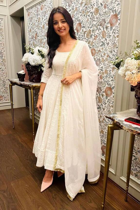 Ahi Clothing Chikankari Anarkali Palazzo Set