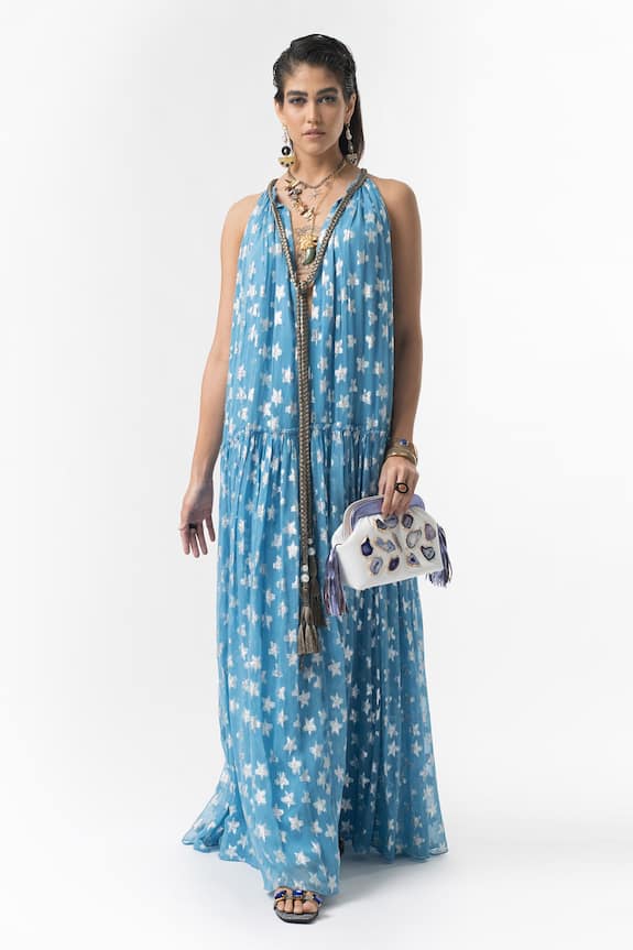 Rara Avis Star Motif Maxi Dress