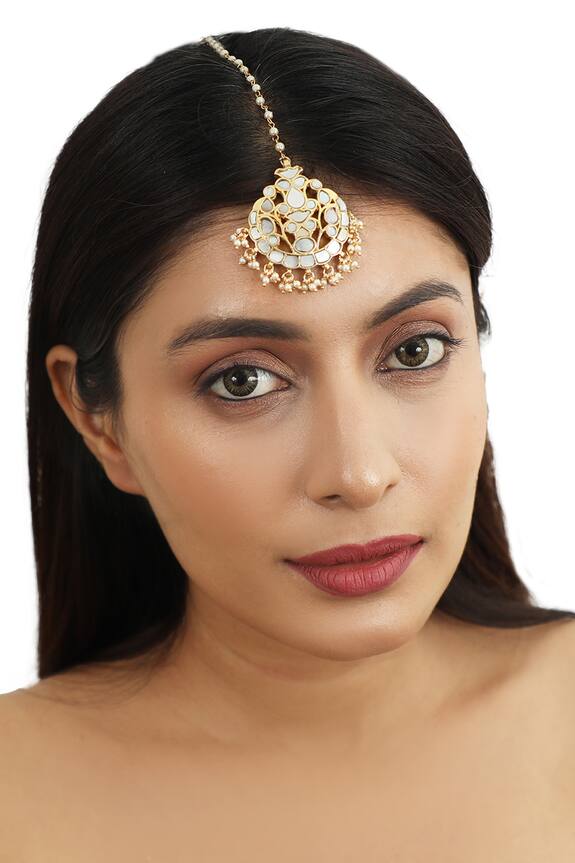 Riana Jewellery Mother Of Pearls Maangtikka