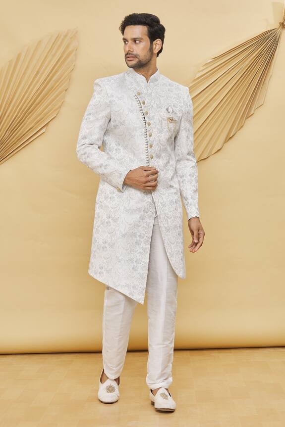 Khwaab by Sanjana Lakhani Floral Pattern Sherwani Set