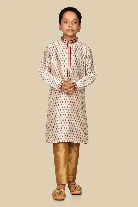 Banana Bee Floral Print Kurta Set