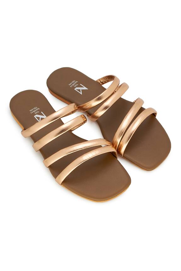 The Madras Trunk Strappy Open Toe Flats