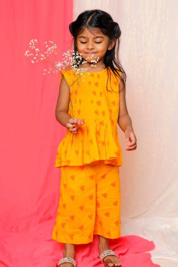 Miko Lolo Cotton Floral Print Tunic & Pant Set