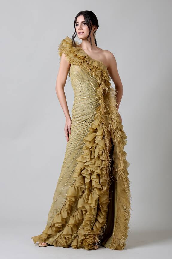 Geisha Designs Arezou One Shoulder Gown