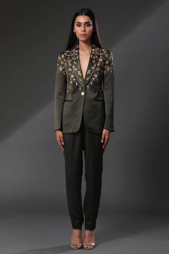 Zeefaa Midnight French Trouser