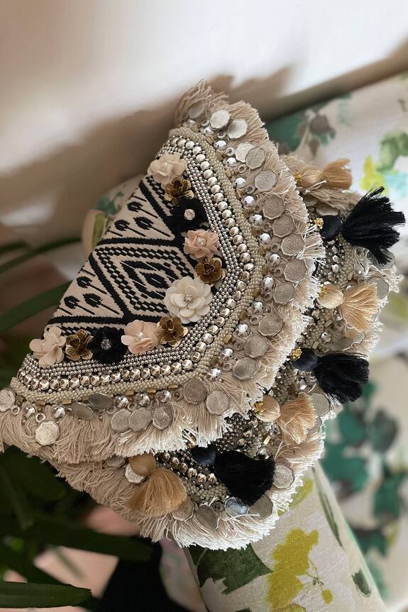 Bhavna Kumar Cotton Jacquard Boho Clutch