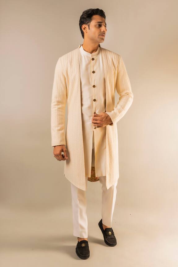 Aashiana Layered Jacket Kurta & Pant Set