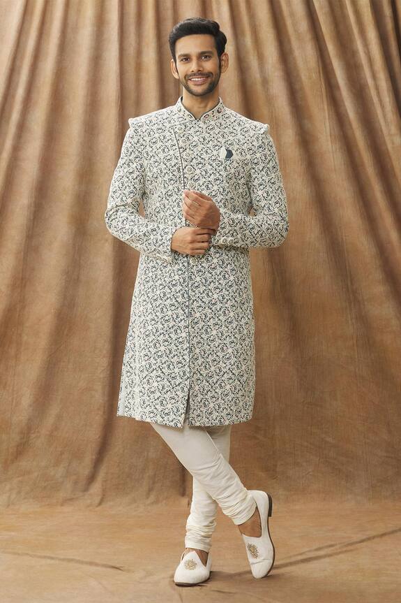 Arihant Rai Sinha Thread Embroidered Sherwani Set
