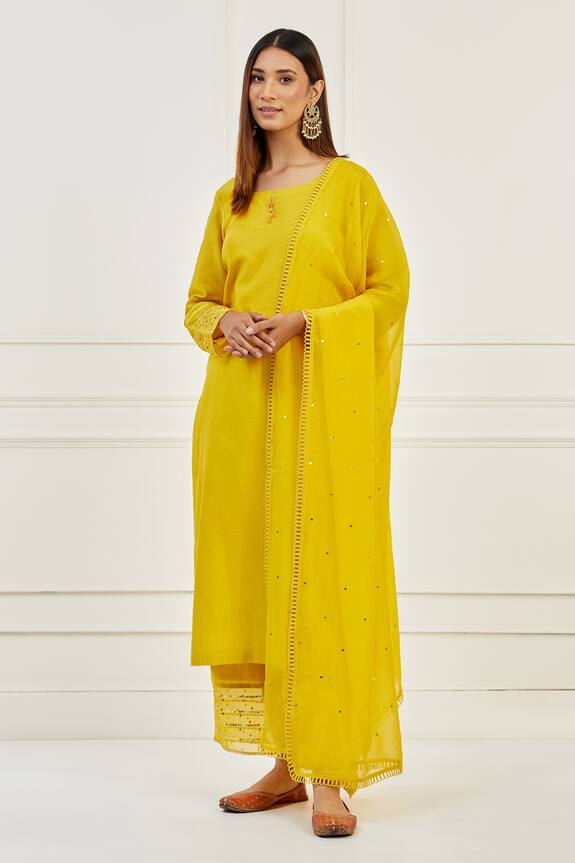 Ikshita Choudhary Chita Embroidered Dupatta