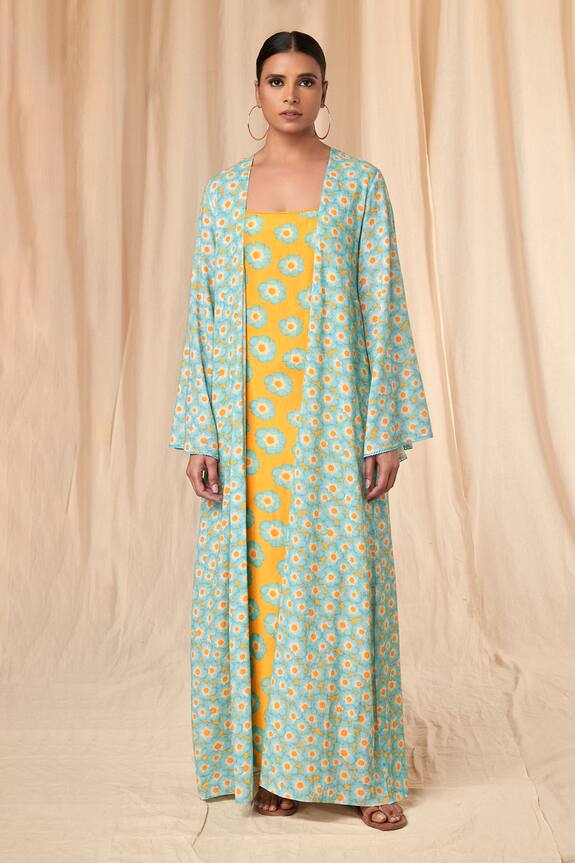 Masaba Crazy Daisy Print Cover Up With Dress