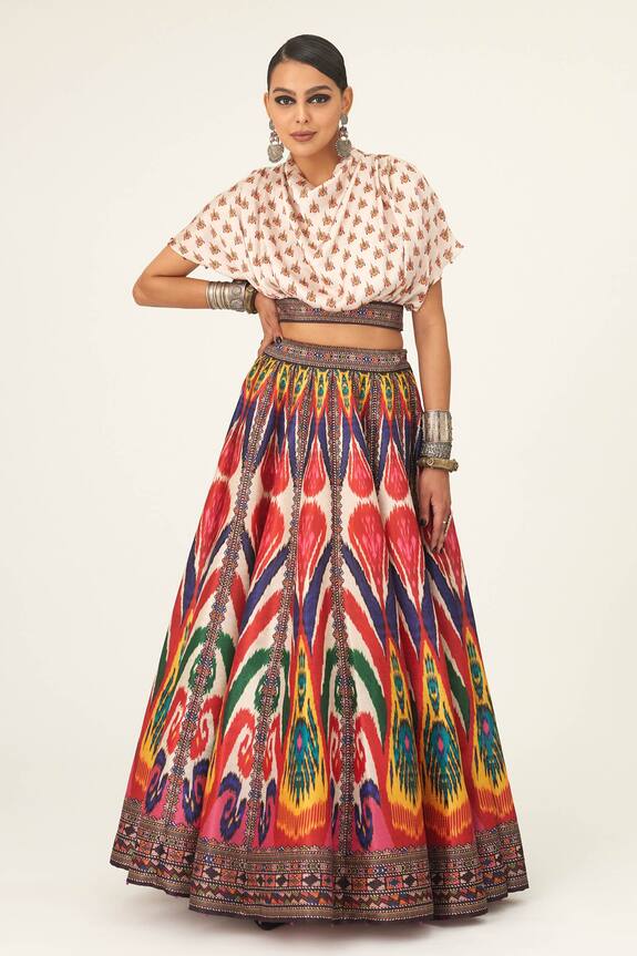 Rajdeep Ranawat Varsha Leela Printed Skirt & Top Set