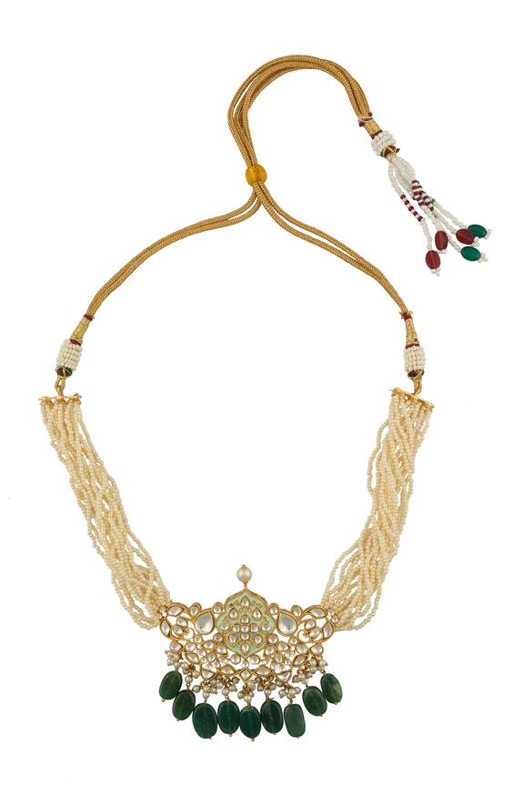 Nepra by Neha Goel Kundan & Polki Embellished Choker Necklace