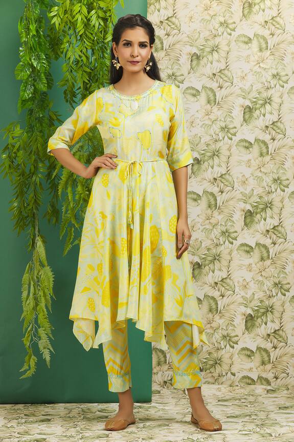 Alaya Advani Abstract Print Kurta & Pant Set