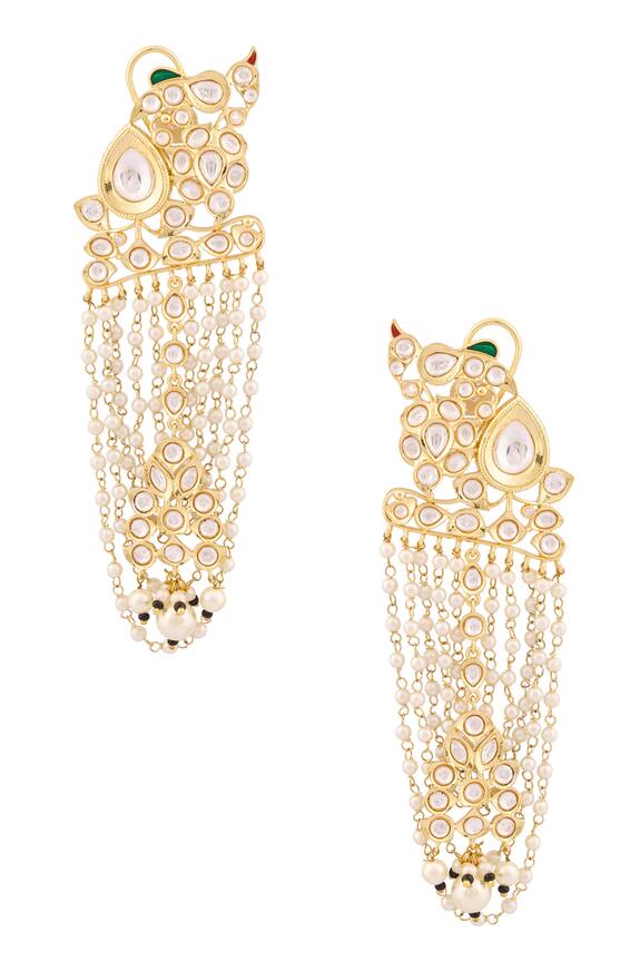 Moh-Maya by Disha Khatri Bead Chain Dangler Earrings