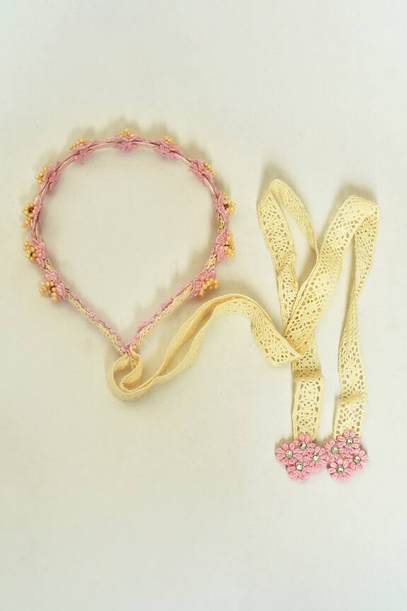 Choko Floral Lace Tie Down Hairband