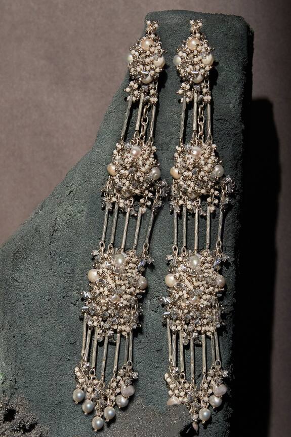 House of D'oro Eternia Bead Long Earrings