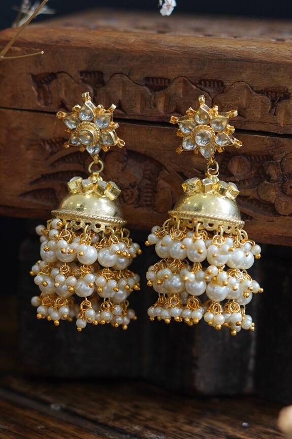 Paisley Pop Dani Kundan Jhumka Earrings