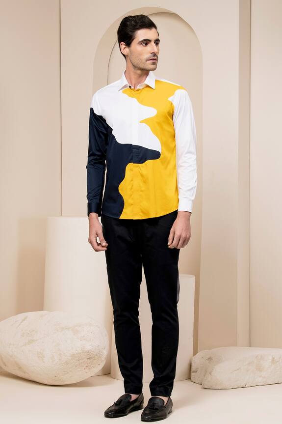 Abkasa Colour Block Shirt
