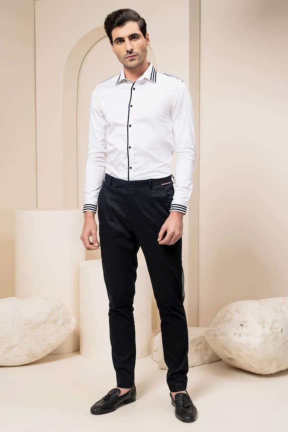 Abkasa Stripe Detail Shirt