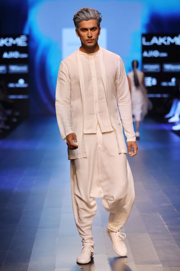 Antar Agni Linen Blend Low Crotch Pants