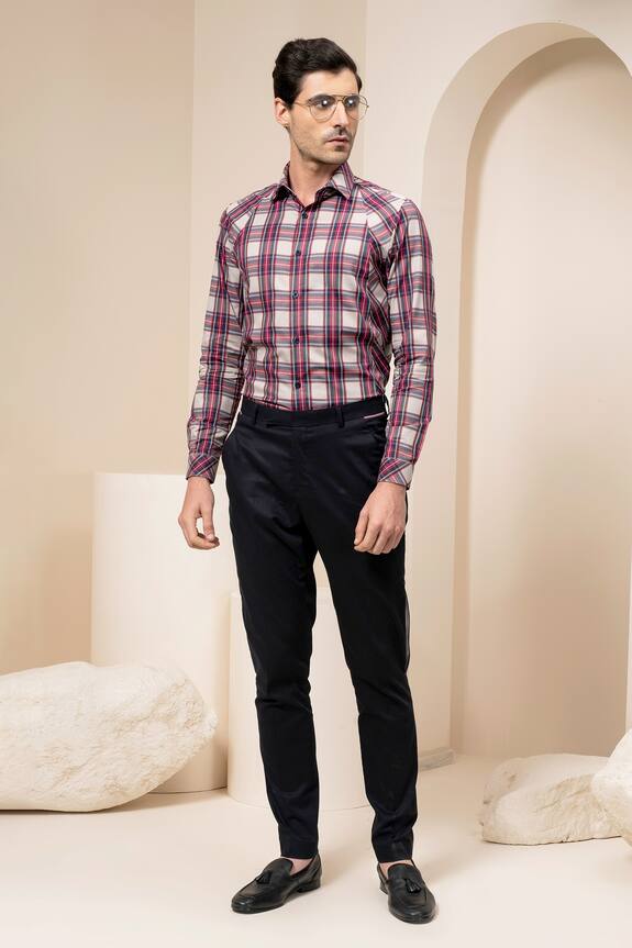 Abkasa Checkered Cotton Shirt