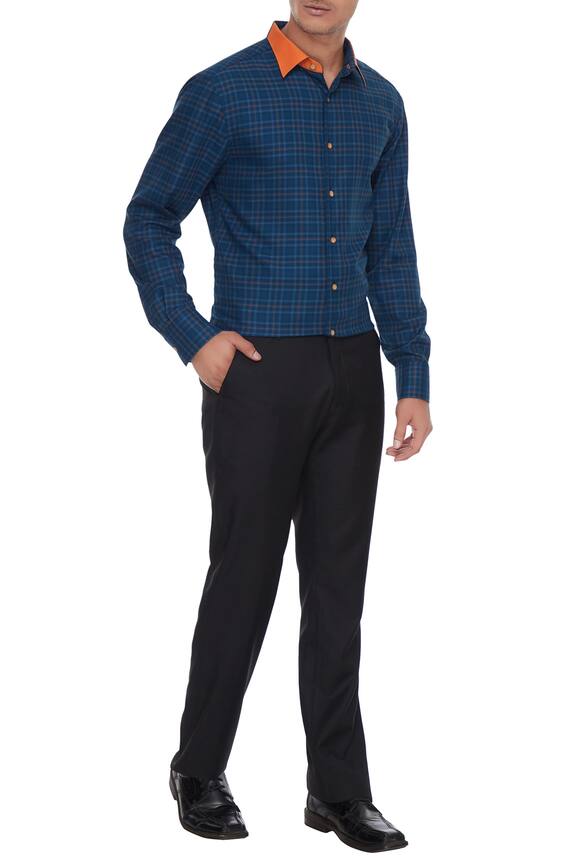 Vikram Bajaj Checkered Shirt