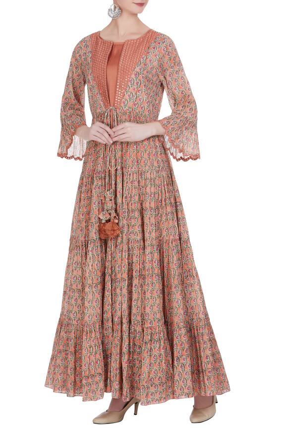 Punit Balana Printed Tiered Maxi Dress