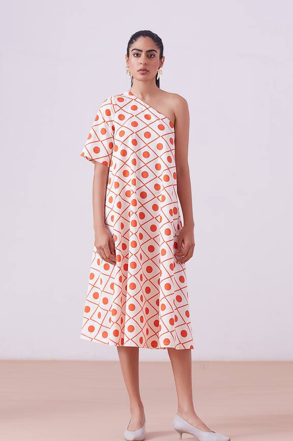 The Summer House Lilit One Shoulder Dress