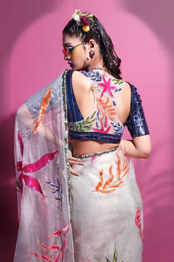 Mahima Mahajan Organza Saree with Blouse