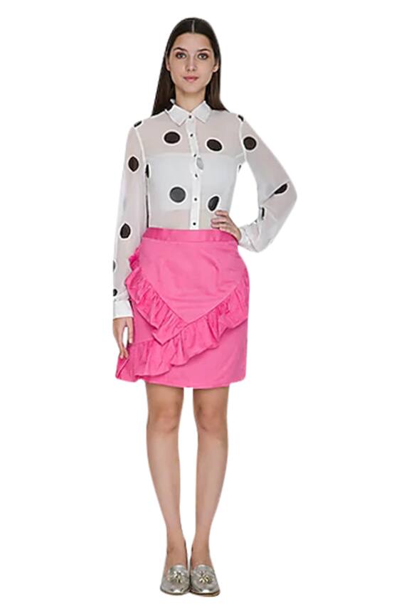 Three Piece Company Ruffle Skirt