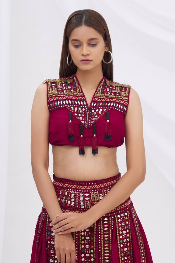 Surily G Embroidered Crop Top