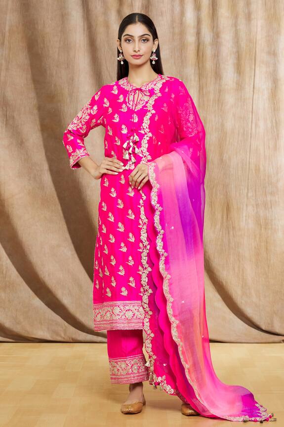 Surbhi shah Floral Embroidered Kurta Set
